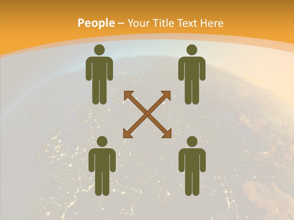 Europe Satellite PowerPoint Template