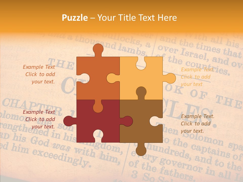 Close King Study PowerPoint Template