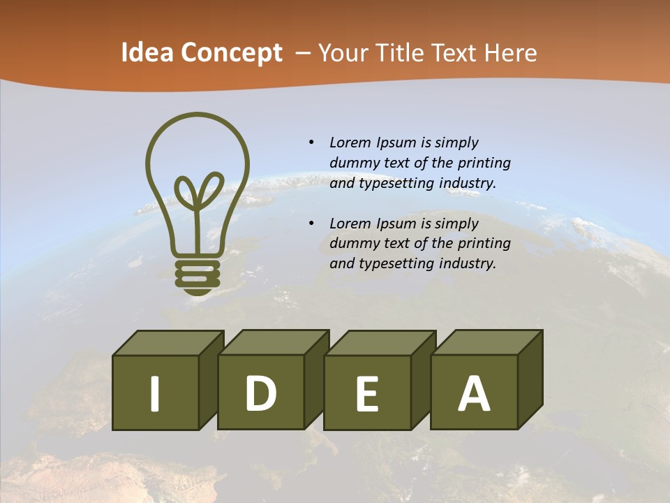 Europe Satellite PowerPoint Template