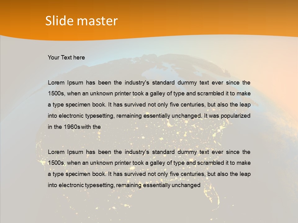 Sky Reflection Transportation PowerPoint Template