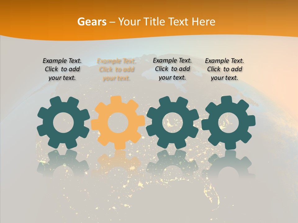 Sky Reflection Transportation PowerPoint Template