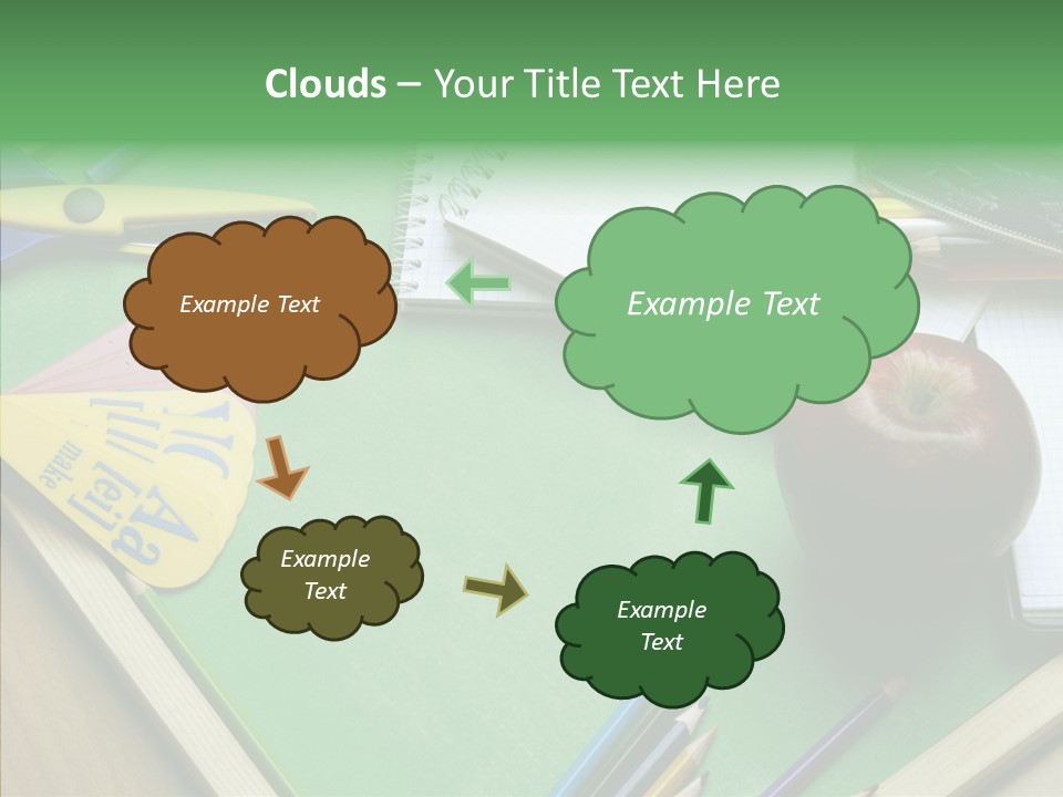 Education Scissors Paper PowerPoint Template