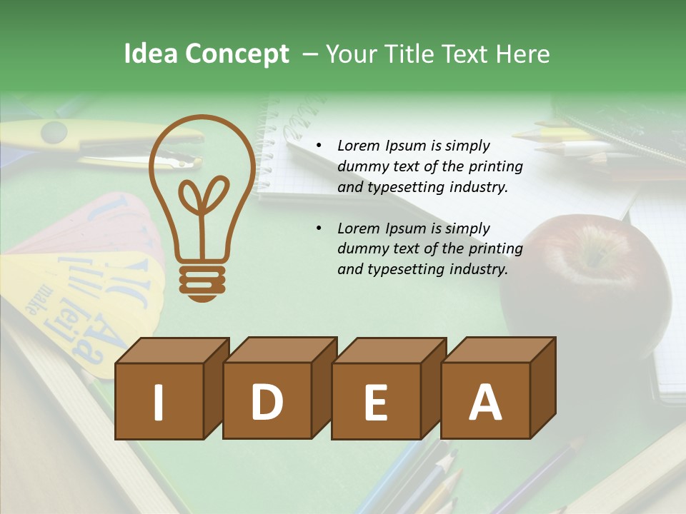 Education Scissors Paper PowerPoint Template