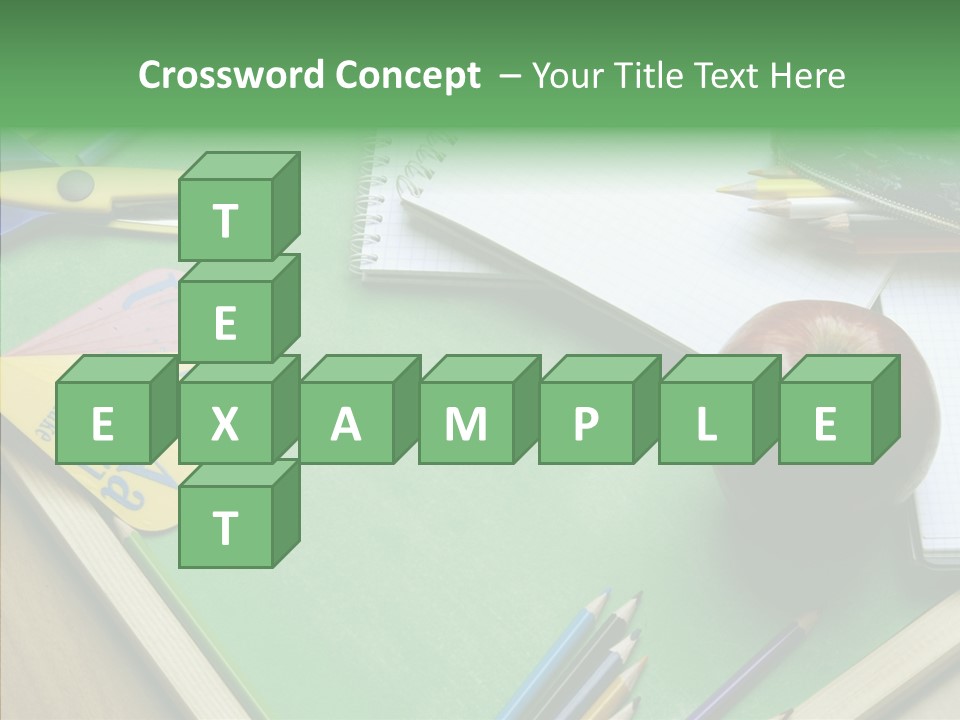 Education Scissors Paper PowerPoint Template