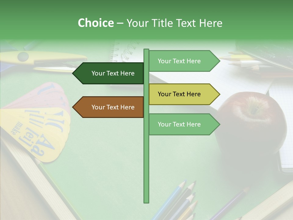 Education Scissors Paper PowerPoint Template