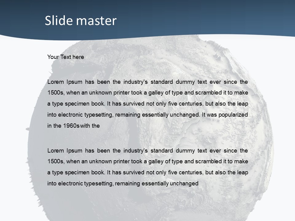 Dead Planet Earth PowerPoint Template