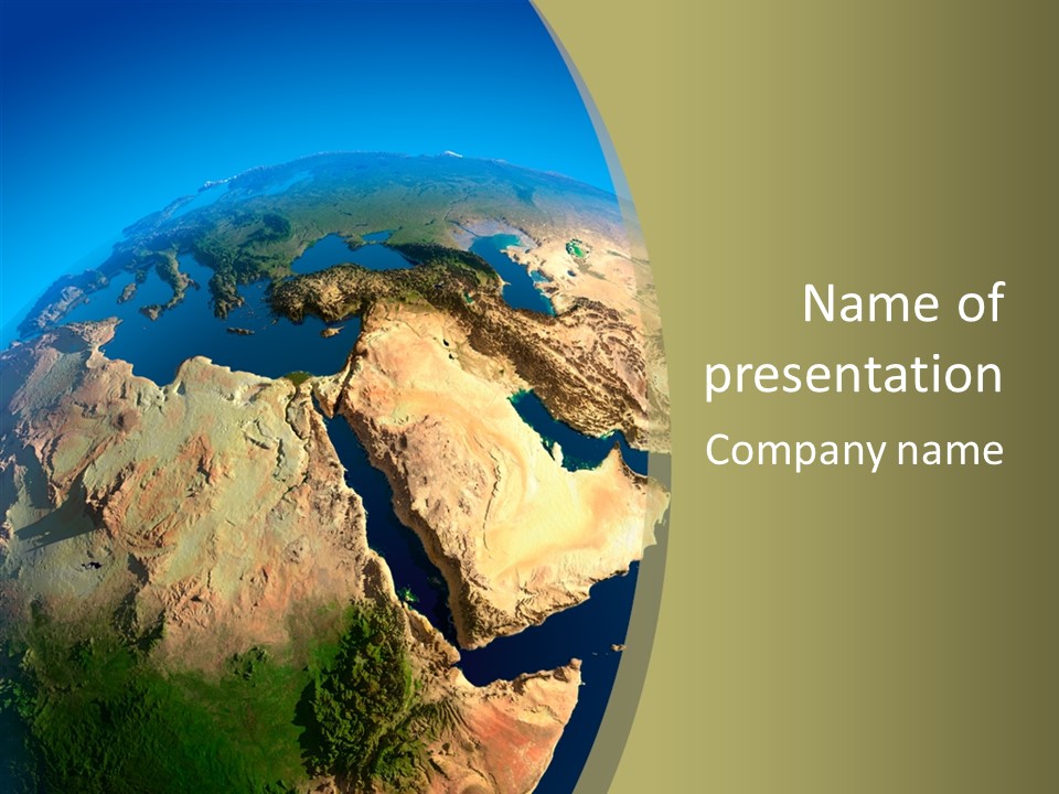 Ethiopia And Saudi Arabia PowerPoint Template