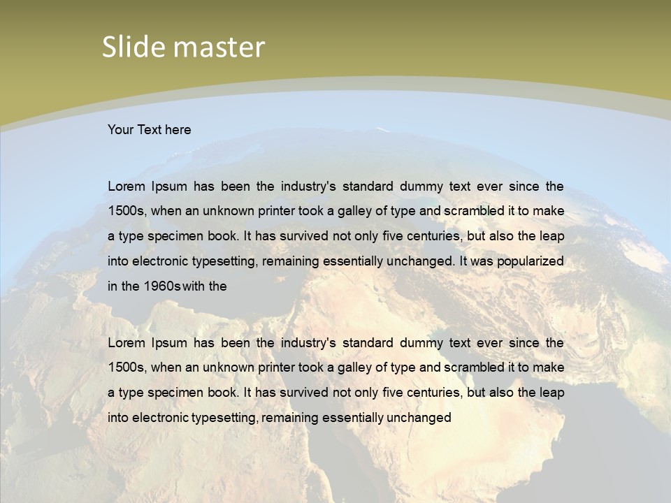 Ethiopia And Saudi Arabia PowerPoint Template