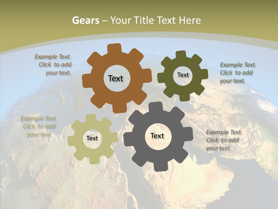 Ethiopia And Saudi Arabia PowerPoint Template
