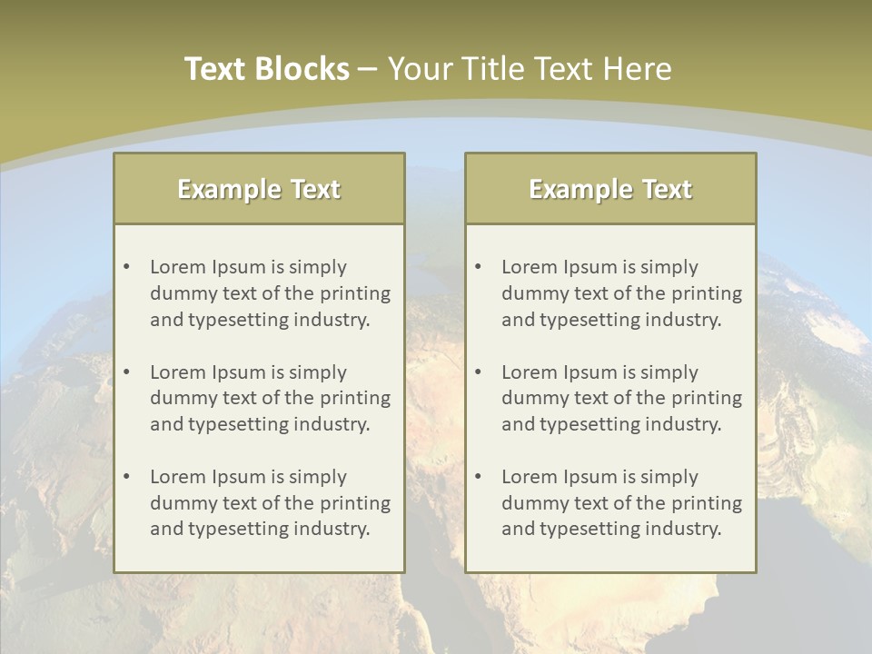 Ethiopia And Saudi Arabia PowerPoint Template