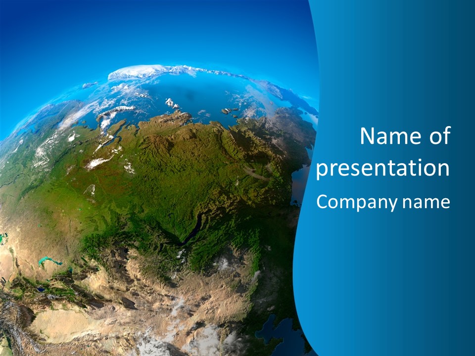 Far East Globe PowerPoint Template