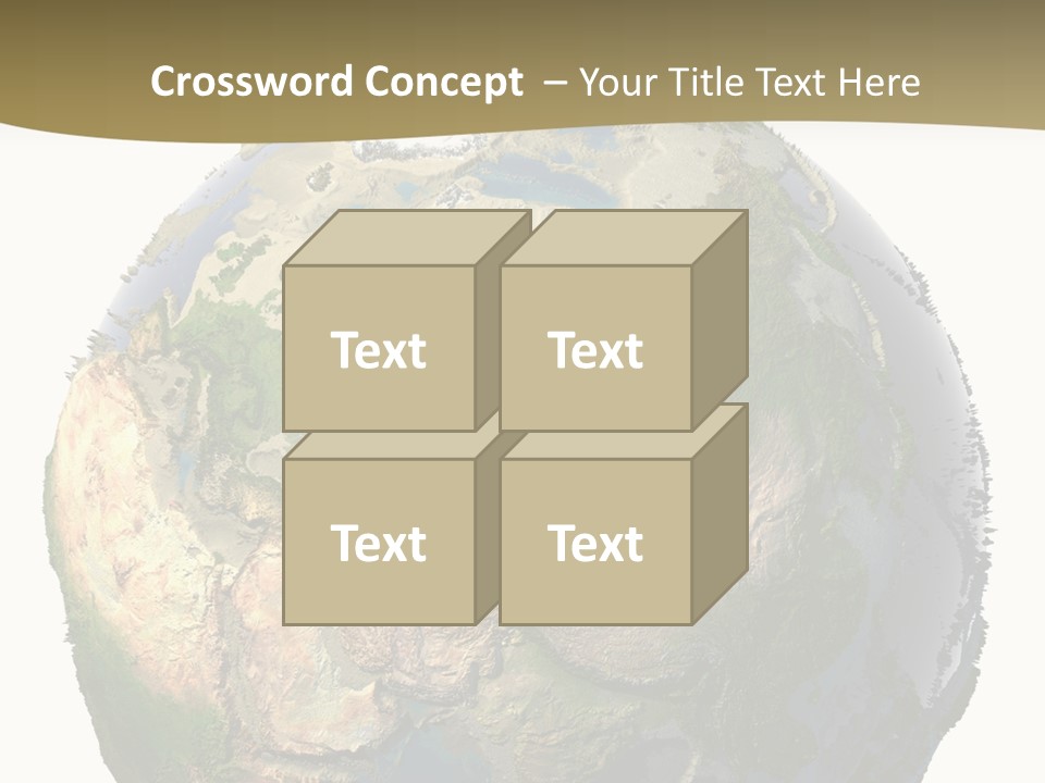 Earth Without Oceans PowerPoint Template