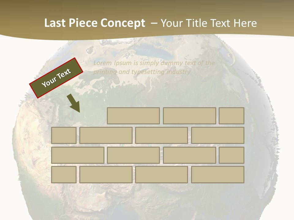 Earth Without Oceans PowerPoint Template