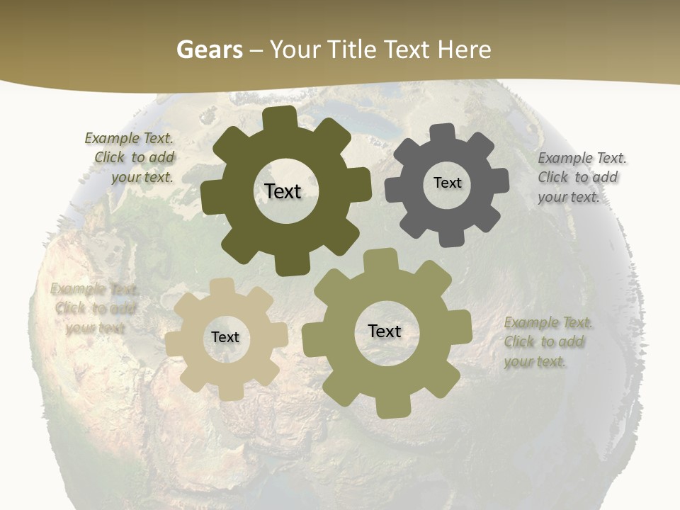 Earth Without Oceans PowerPoint Template