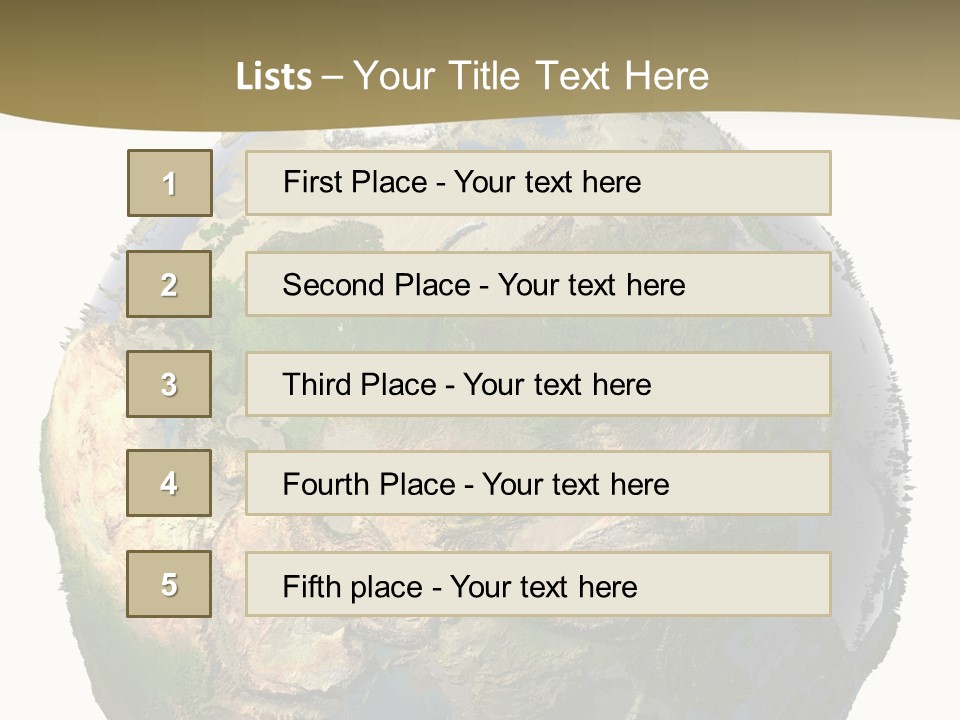 Earth Without Oceans PowerPoint Template