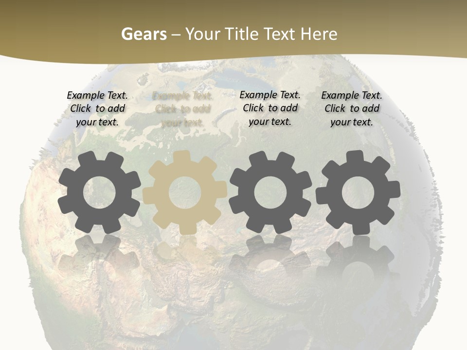 Earth Without Oceans PowerPoint Template