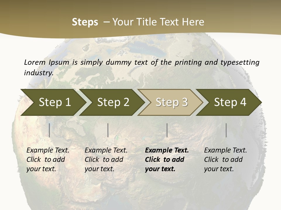 Earth Without Oceans PowerPoint Template