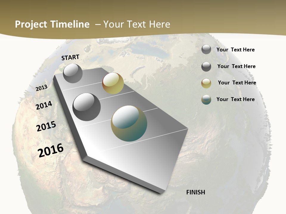 Earth Without Oceans PowerPoint Template