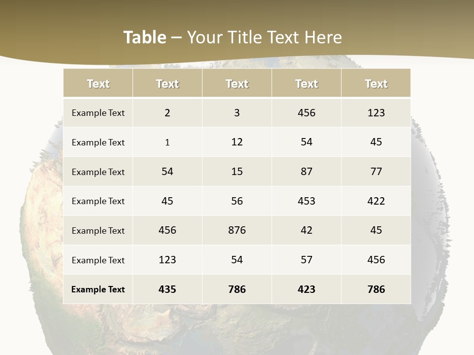 Earth Without Oceans PowerPoint Template