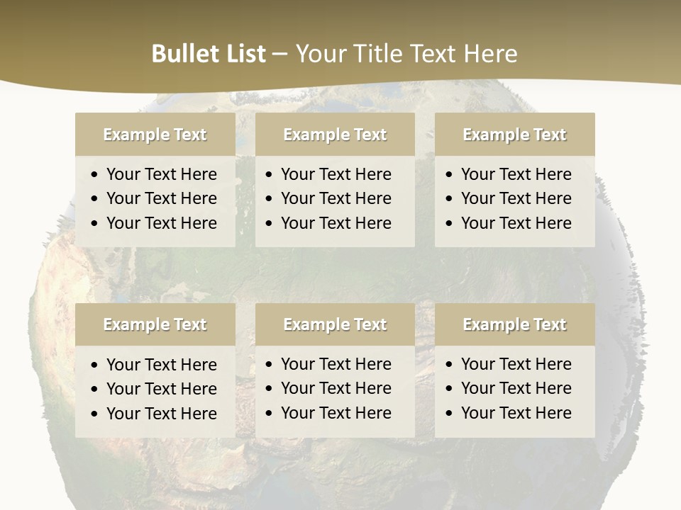 Earth Without Oceans PowerPoint Template