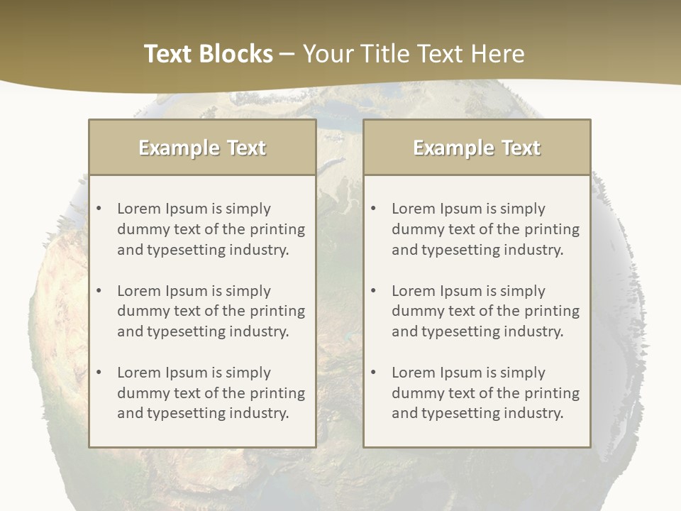 Earth Without Oceans PowerPoint Template