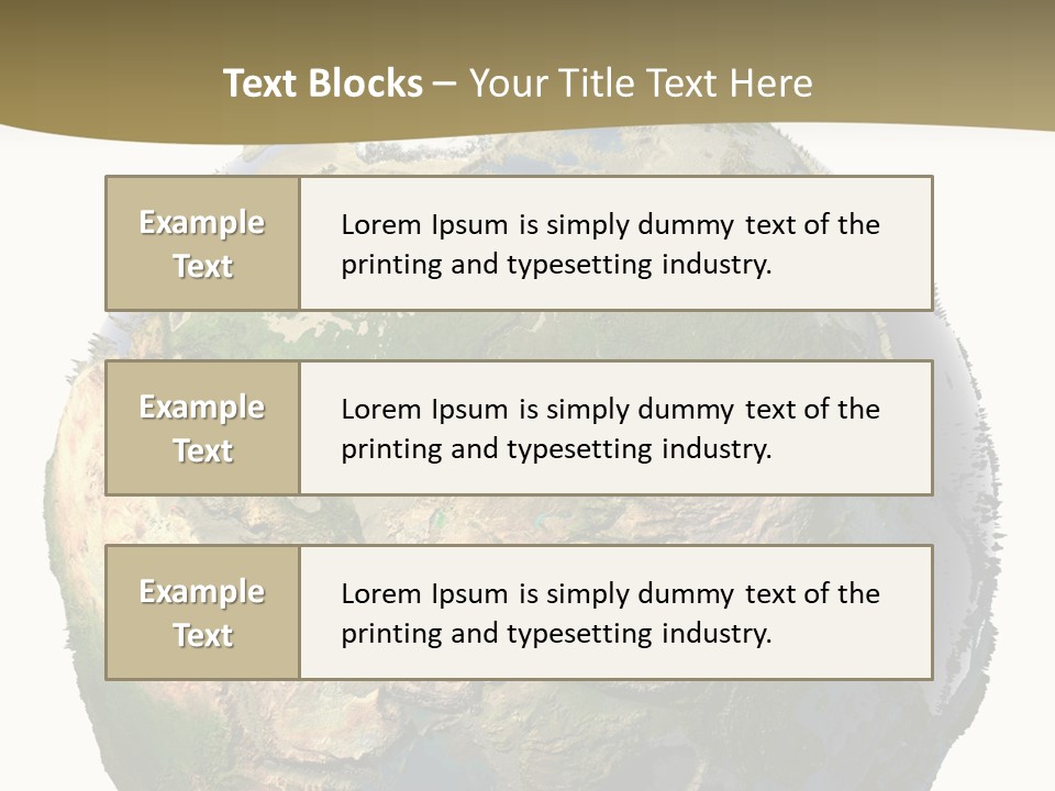 Earth Without Oceans PowerPoint Template