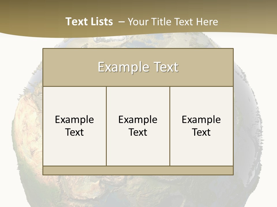 Earth Without Oceans PowerPoint Template