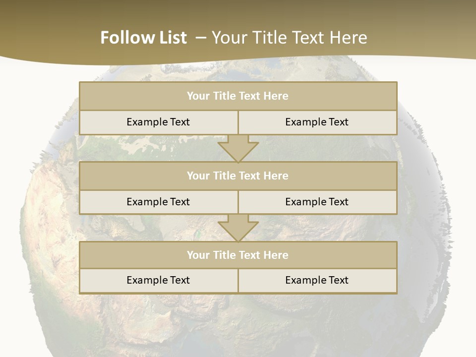 Earth Without Oceans PowerPoint Template
