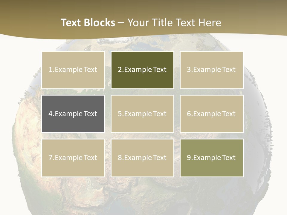 Earth Without Oceans PowerPoint Template