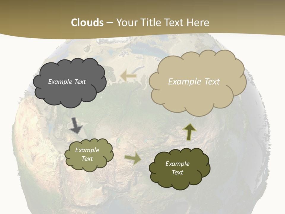 Earth Without Oceans PowerPoint Template