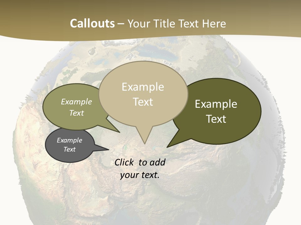Earth Without Oceans PowerPoint Template