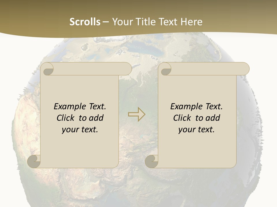 Earth Without Oceans PowerPoint Template