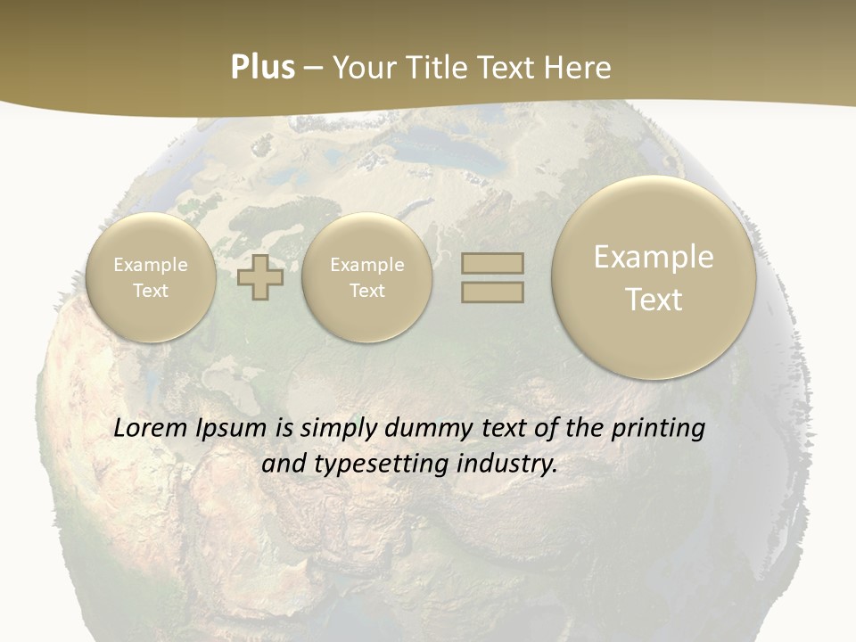 Earth Without Oceans PowerPoint Template