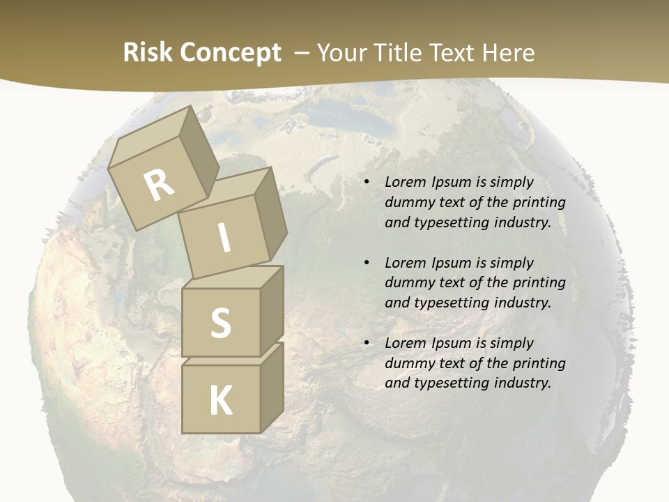 Earth Without Oceans PowerPoint Template