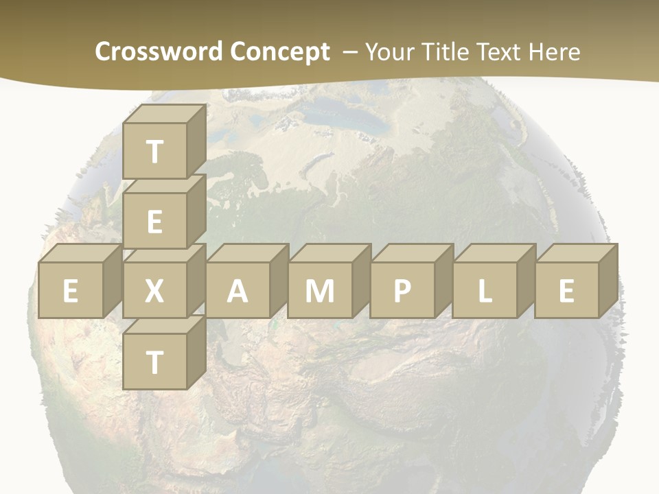 Earth Without Oceans PowerPoint Template