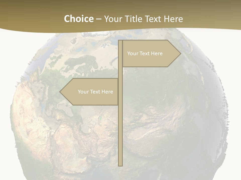 Earth Without Oceans PowerPoint Template