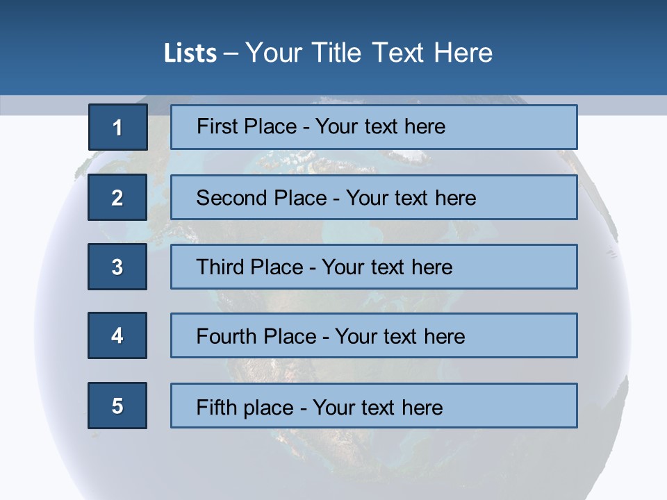 Water On The Earth PowerPoint Template