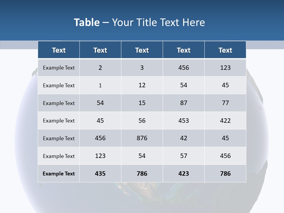 Water On The Earth PowerPoint Template