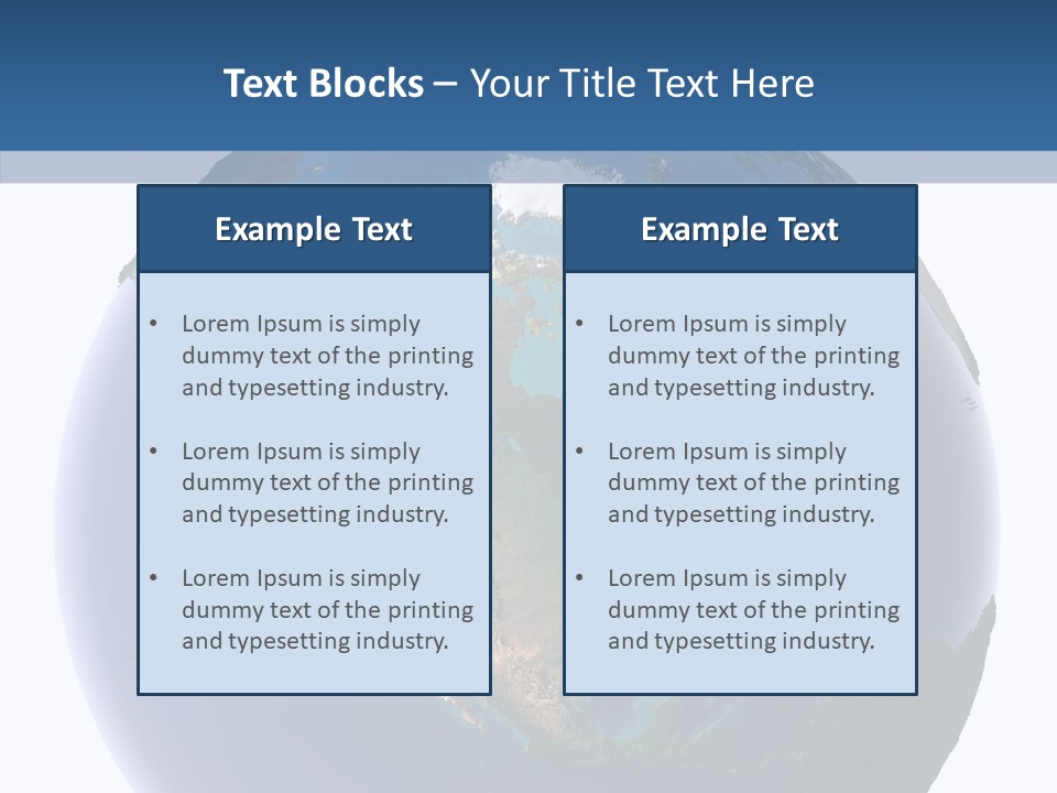 Water On The Earth PowerPoint Template