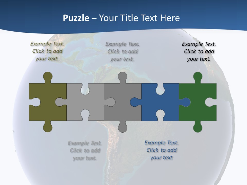 Continents On Earth PowerPoint Template