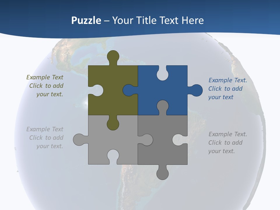 Continents On Earth PowerPoint Template