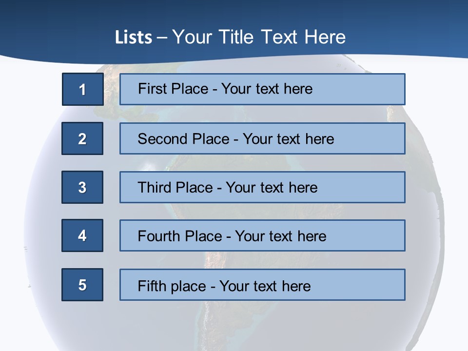 Continents On Earth PowerPoint Template
