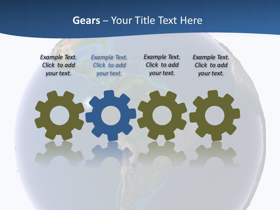 Continents On Earth PowerPoint Template