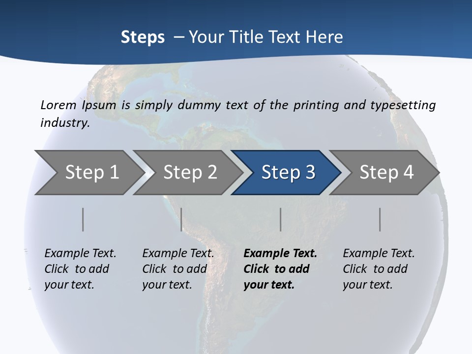 Continents On Earth PowerPoint Template