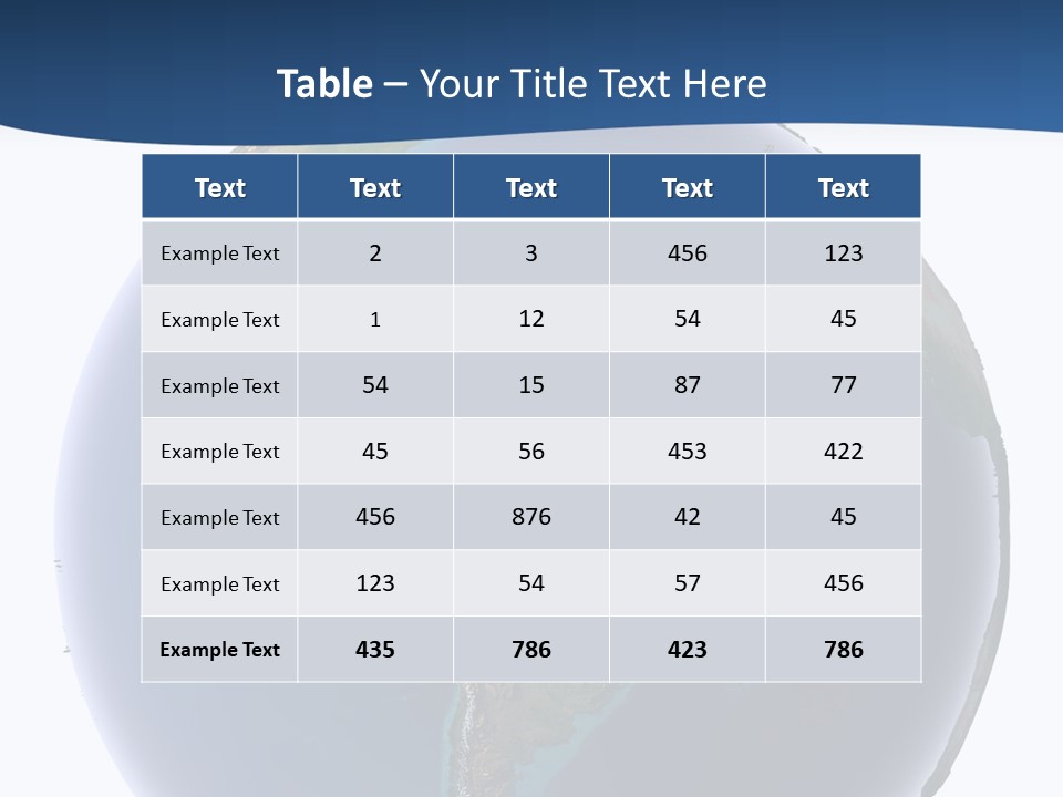 Continents On Earth PowerPoint Template
