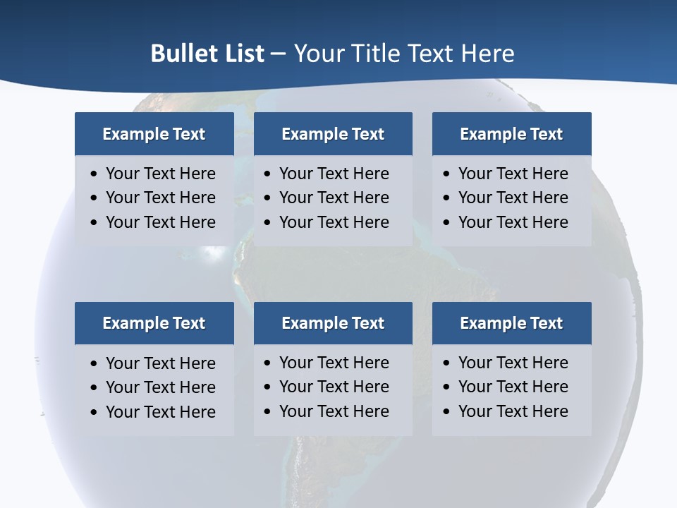 Continents On Earth PowerPoint Template