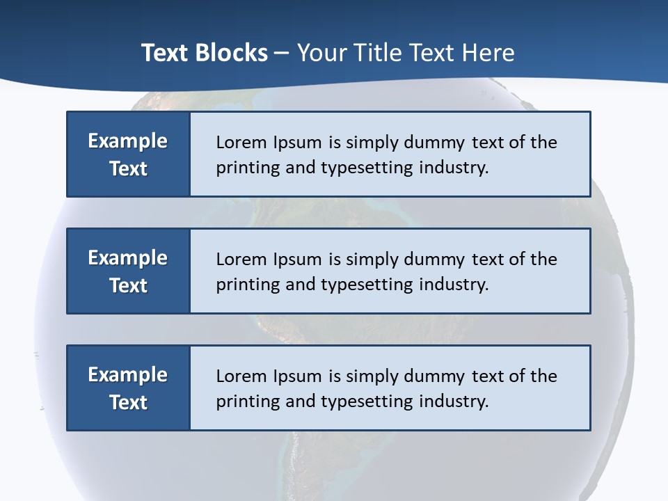 Continents On Earth PowerPoint Template