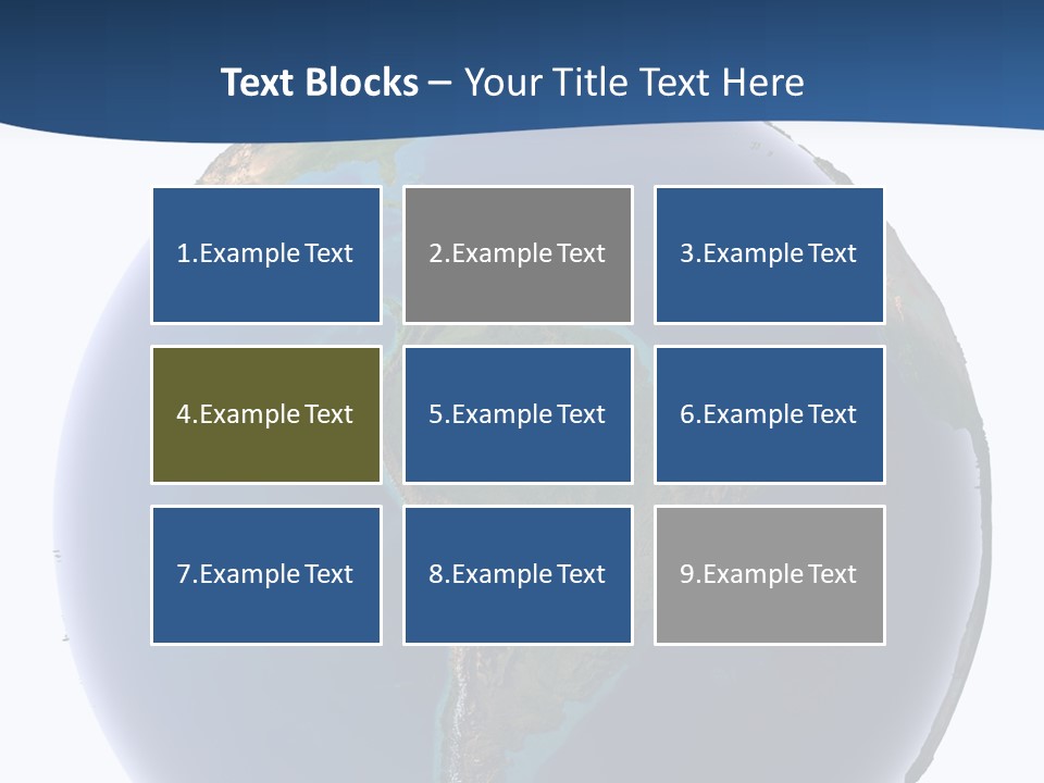 Continents On Earth PowerPoint Template