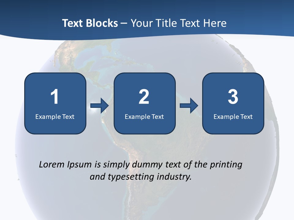Continents On Earth PowerPoint Template