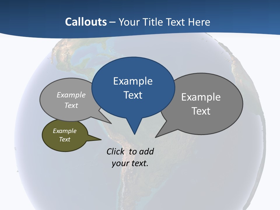 Continents On Earth PowerPoint Template